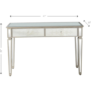 Homeroots Antiqued Etch Console Table   396858