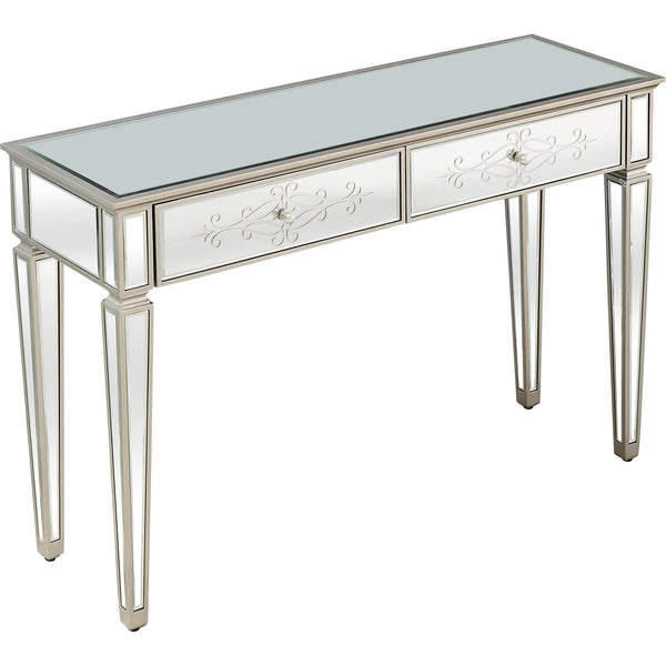 Homeroots Antiqued Etch Console Table   396858