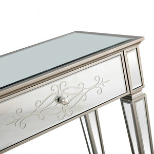 Homeroots Antiqued Etch Console Table   396858