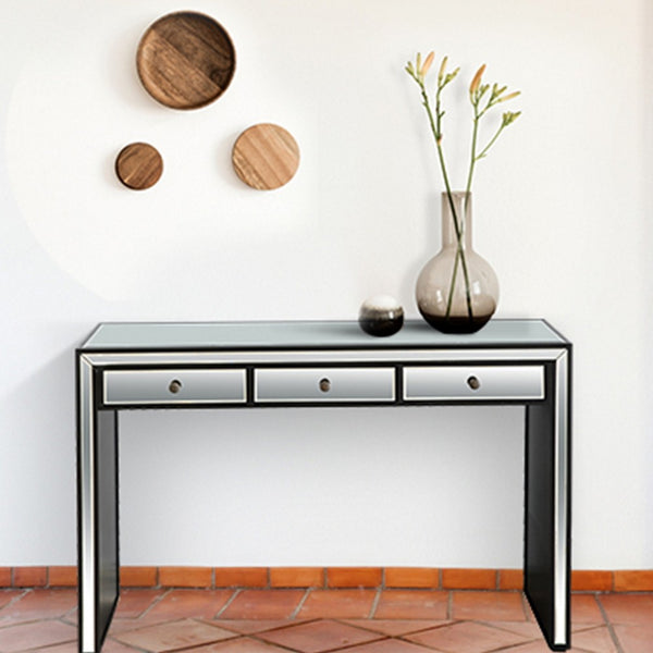 Homeroots Bold And Black Console Table   396863