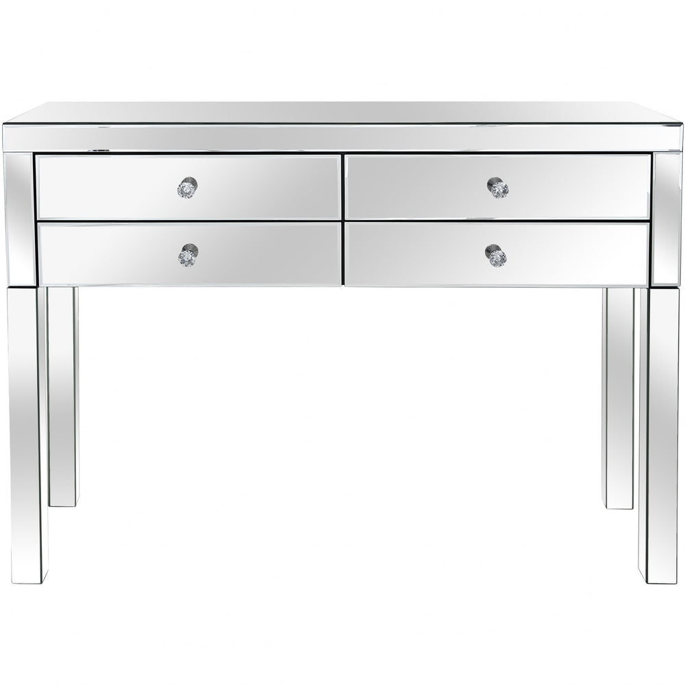 Homeroots Silver Four Drawer Console Table   396869