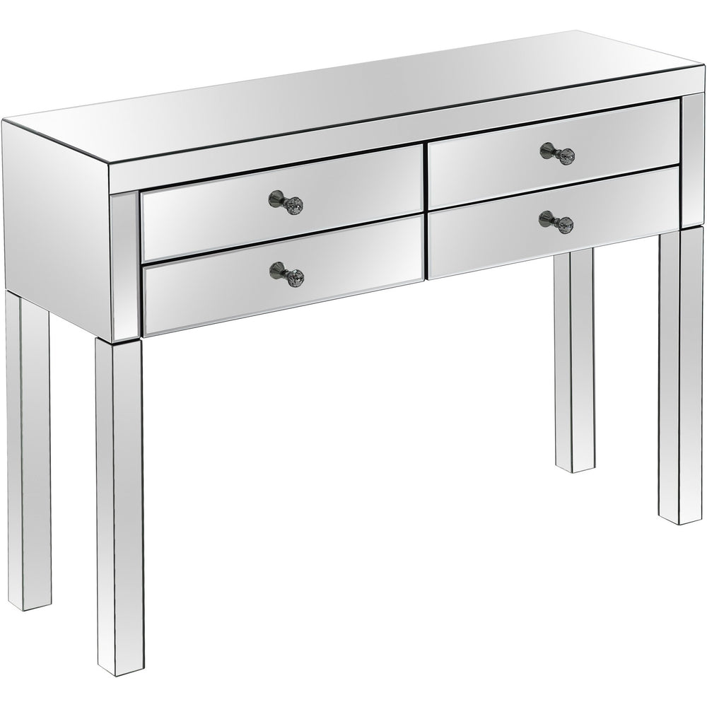 Homeroots Silver Four Drawer Console Table   396869