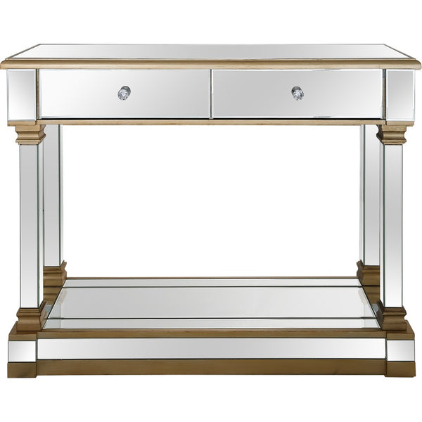 Homeroots Gold Accent Console Table   396874