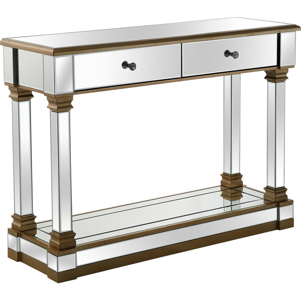 Homeroots Gold Accent Console Table   396874