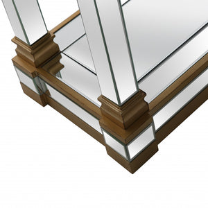 Homeroots Gold Accent Console Table   396874