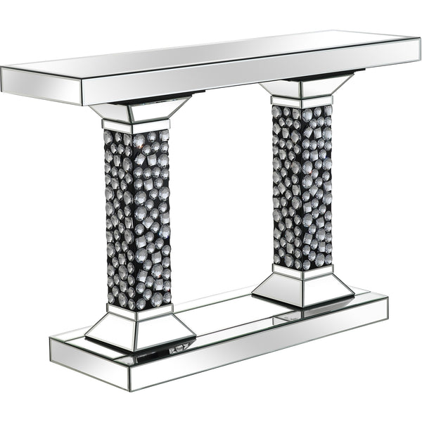 Homeroots Beaded Pestestal Console Table   396879