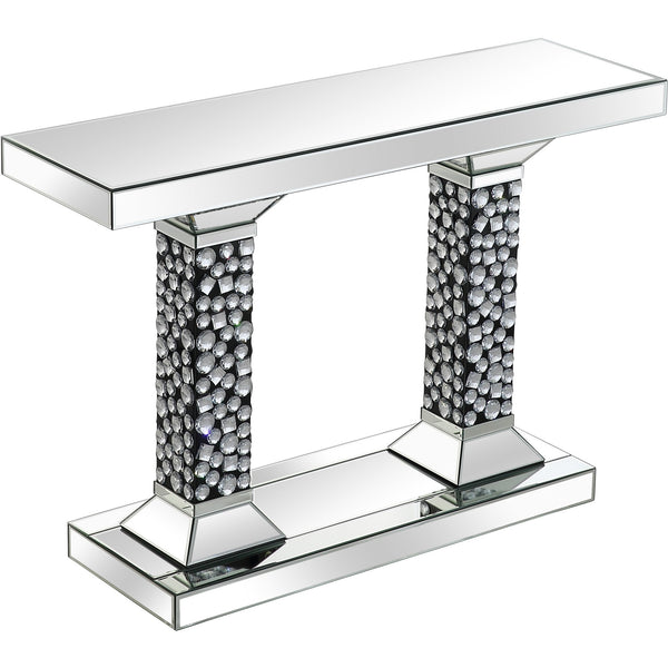 Homeroots Beaded Pestestal Console Table   396879