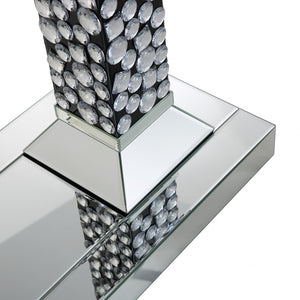 Homeroots Beaded Pestestal Console Table   396879