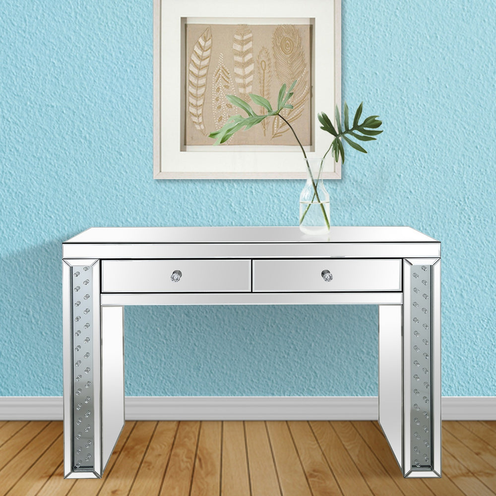 Homeroots Encrusted Crystal Console Table   396881