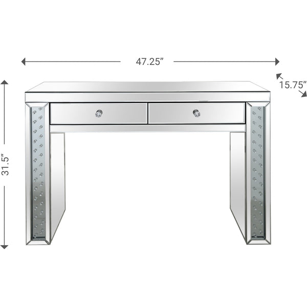 Homeroots Encrusted Crystal Console Table   396881