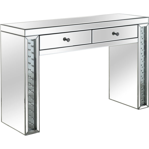 Homeroots Encrusted Crystal Console Table   396881