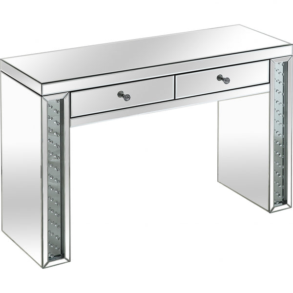 Homeroots Encrusted Crystal Console Table   396881