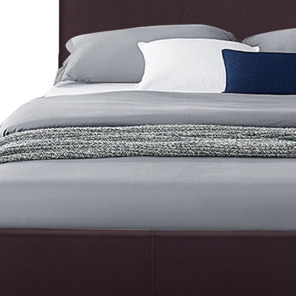 Homeroots Brown Platform Twin Bed Brown Wood 396985