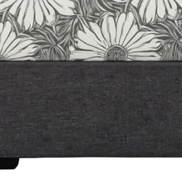 HomeRoots Brown Upholstered Platform Bed Frame - Modern Low-Profile Design for Cozy Bedrooms & Guest Rooms Gray Queen 396999