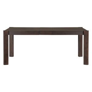 English Elm Expandable Solid Wood Farmhouse Dining Table with Smooth Gliding Extension, Space-Saving Design for 4–8 Guests Walnut N842P271655D