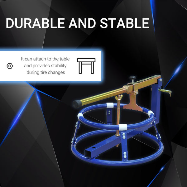 English Elm Tyre Changing Stand for Motorcycles Steel Frame Fits 16 to 22 Inch Wheels Garage T3971P384734