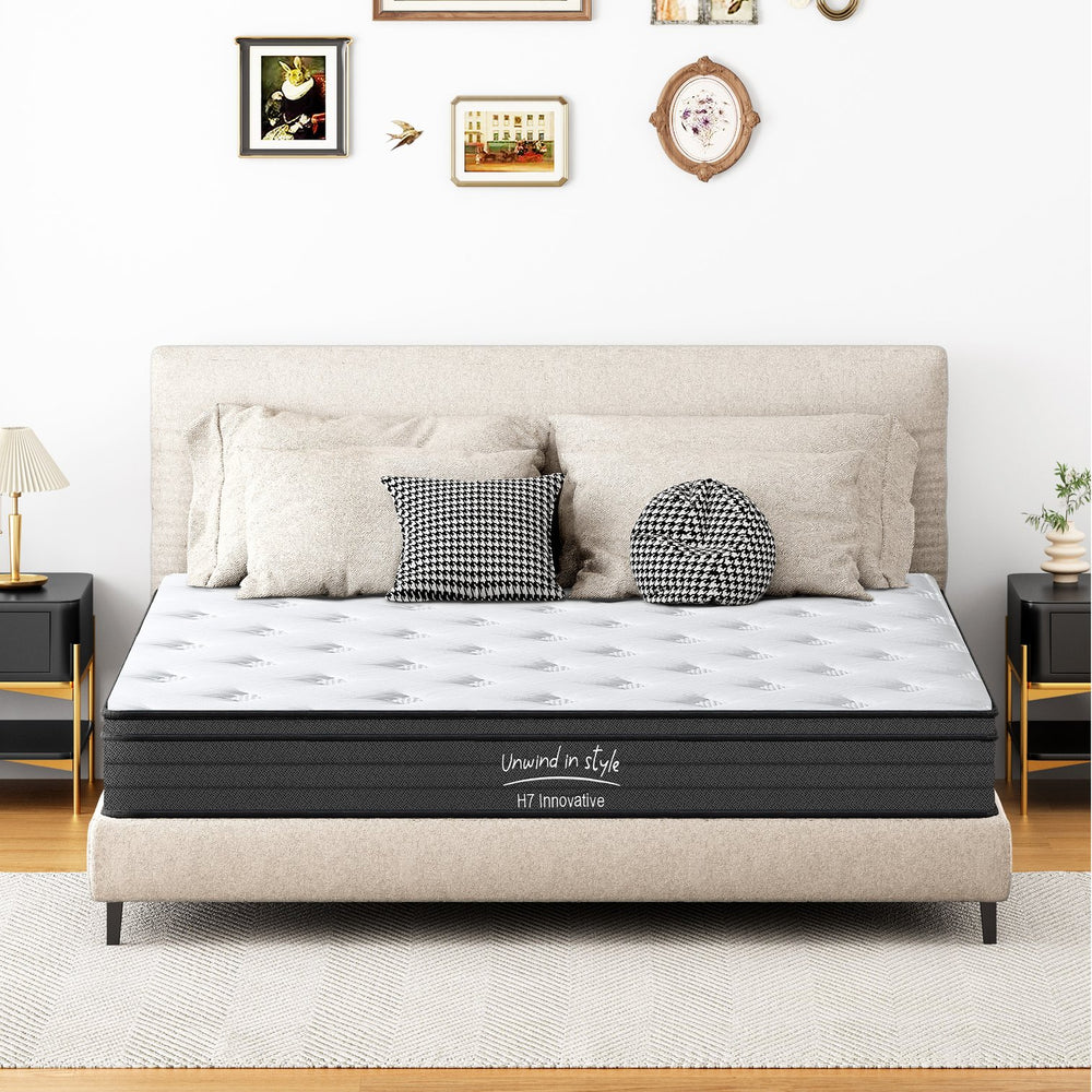 English Elm King Size Mattress - 10-Inch Hybrid Design With Cooling Gel Foam & Innerspring For Ultimate Comfort W2889P310470