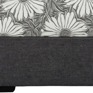 HomeRoots Brown Upholstered Platform Bed Frame - Modern Low-Profile Design for Cozy Bedrooms & Guest Rooms Gray KING 397000