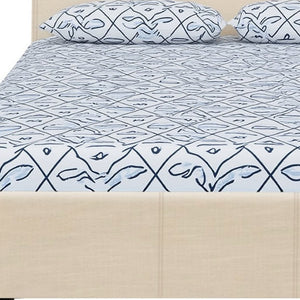 HomeRoots Brown Upholstered Platform Bed Frame - Modern Low-Profile Design for Cozy Bedrooms & Guest Rooms Beige Twin 397001