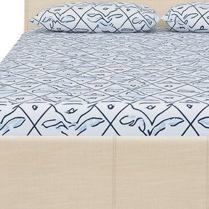 HomeRoots Brown Upholstered Platform Bed Frame - Modern Low-Profile Design for Cozy Bedrooms & Guest Rooms Beige DOUBLE 397002