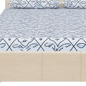 HomeRoots Brown Upholstered Platform Bed Frame - Modern Low-Profile Design for Cozy Bedrooms & Guest Rooms Beige KING 397004