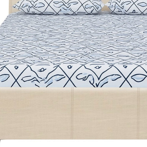 HomeRoots Brown Upholstered Platform Bed Frame - Modern Low-Profile Design for Cozy Bedrooms & Guest Rooms Beige KING 397004