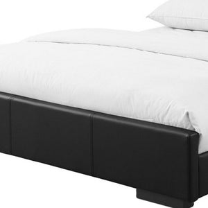 HomeRoots Brown Upholstered Platform Bed – Modern Comfort with Sturdy Wood Frame and Stylish Slat System Grey Queen 397035