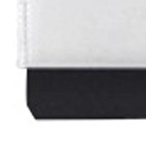 Homeroots Solid Manufactured Wood White Standard Bed Upholstered With Headboard White Wood 397063