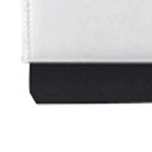 Homeroots Solid Manufactured Wood White Standard Bed Upholstered With Headboard White Wood 397063