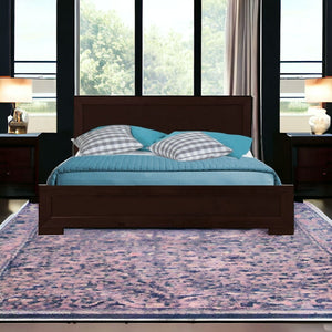 Homeroots Espresso Wood Twin Platform Bed Espresso Wood 397091