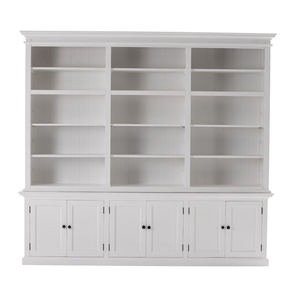 HomeRoots 71" Elegant White Solid Wood Dining Hutch with Shelves, Drawers, and Versatile Storage Solutions 397128