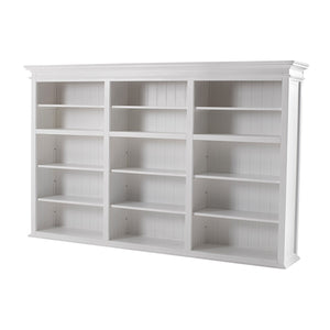 Homeroots 71" White Solid Wood Frame Dining Hutch With Multiple Shelves And Three Drawers  Solid Wood 397128