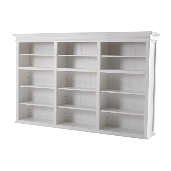 Homeroots 71" White Solid Wood Frame Dining Hutch With Multiple Shelves And Three Drawers  Solid Wood 397128