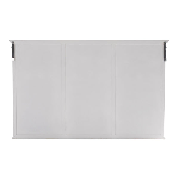 Homeroots 71" White Solid Wood Frame Dining Hutch With Multiple Shelves And Three Drawers  Solid Wood 397128