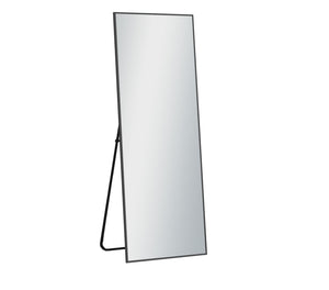 Homeroots Black Metal Framed Black Glass 397132