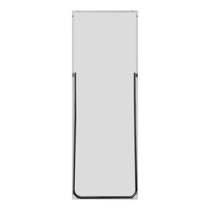 HomeRoots 64" Metal Wall Mounted and Freestanding Framed Accent Mirror – Elegant Home Décor for Any Room Silver 397133