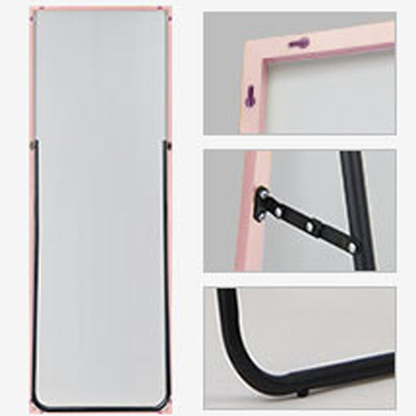 Homeroots Freestanding Rose Gold Full-length Floor Mirror Rose Gold Glass 397134