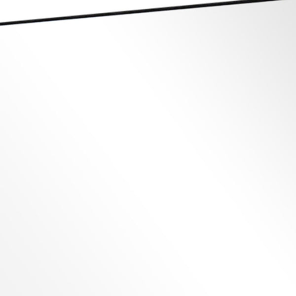 Homeroots Black Wide Rectangular Mirror  Glass 397143