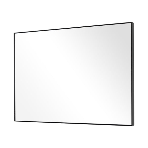 Homeroots Black Wide Rectangular Mirror  Glass 397143
