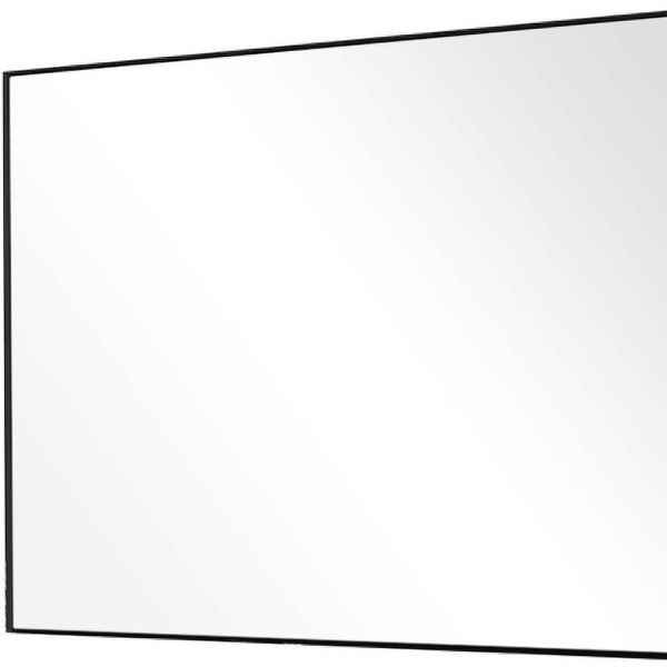 Homeroots Black Wide Rectangular Mirror  Glass 397143