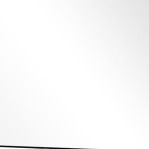 Homeroots 38" Black Plastic Framed Accent Mirror  Glass 397144