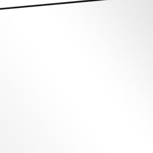 Homeroots 38" Black Plastic Framed Accent Mirror  Glass 397144