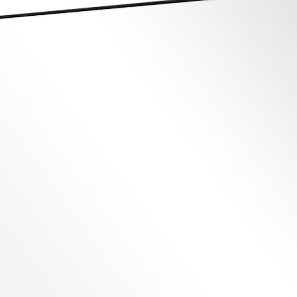 Homeroots 38" Black Plastic Framed Accent Mirror  Glass 397144