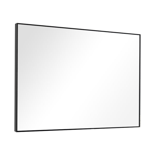 Homeroots 38" Black Plastic Framed Accent Mirror  Glass 397144