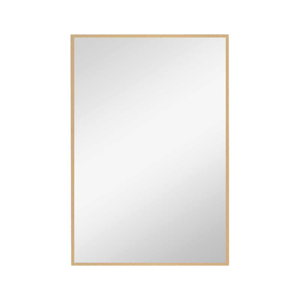 Homeroots Narrow Gold Rectangular Wall Mirror  Glass 397145