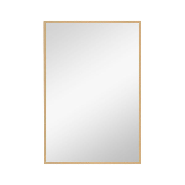 Homeroots Narrow Gold Rectangular Wall Mirror  Glass 397145