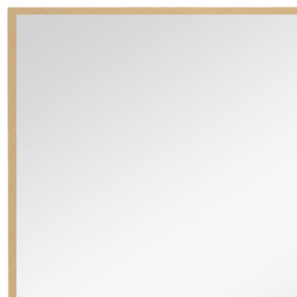 Homeroots Narrow Gold Rectangular Wall Mirror  Glass 397145