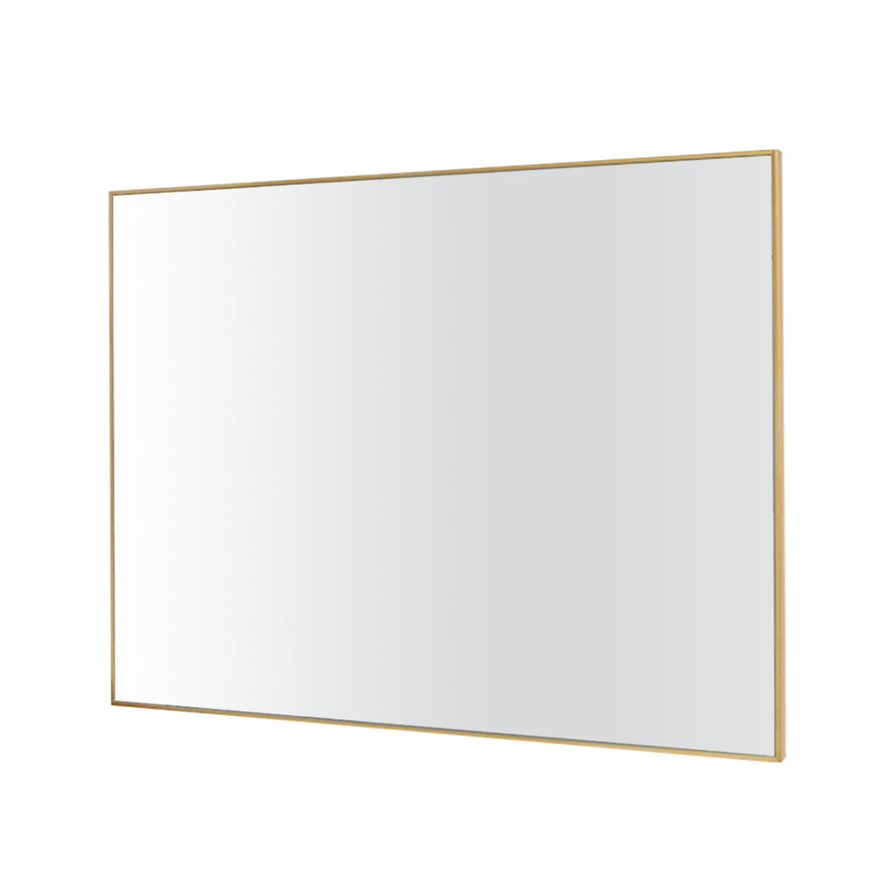 Homeroots Narrow Gold Rectangular Wall Mirror  Glass 397145