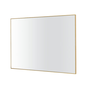 Homeroots Narrow Gold Rectangular Wall Mirror  Glass 397145