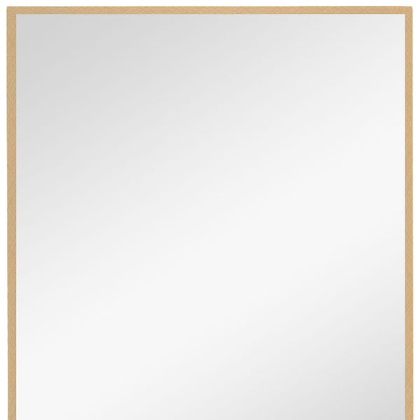 Homeroots Narrow Gold Rectangular Wall Mirror  Glass 397145